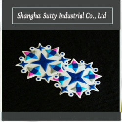 TPU Embossed Two Colour Heat Transfer Clothing Labels With Raised Logo